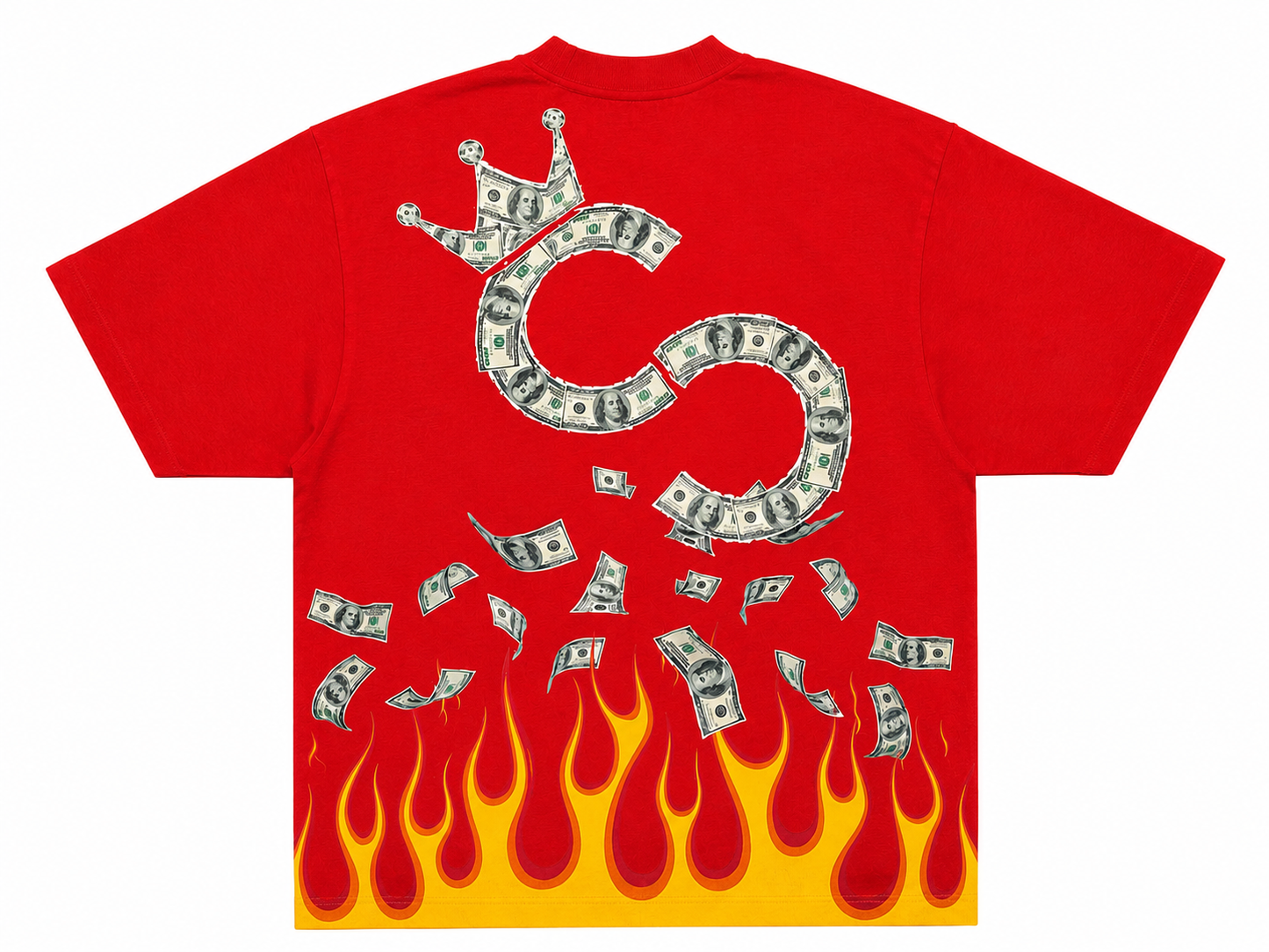Red CODE CODE Flame Tee