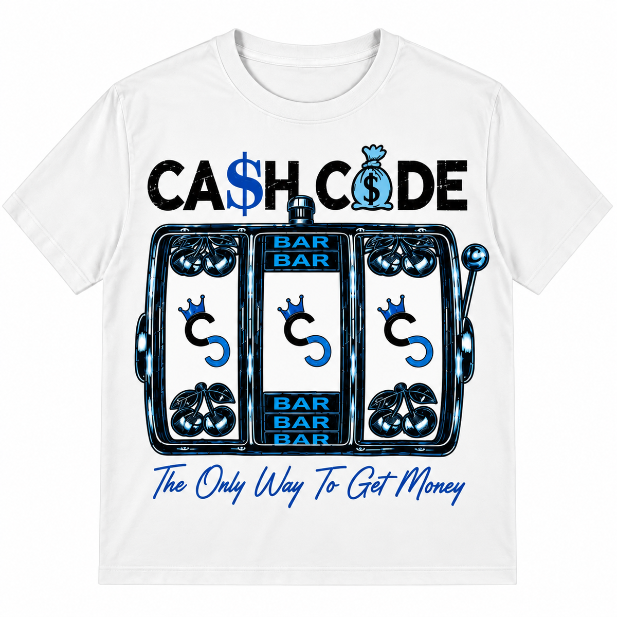 Cash Code Blue Casino Tee